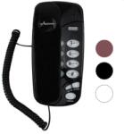  Telefon fix cu fir, montabil pe perete, functii Redial, Mute, Flash Negru (580NEGRU)