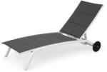  Sezlong YACHT CLUB lungime 193 latime 61 inaltime 92.5 30 alb cu gri (TPW40597WHGY)