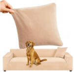  Iso Trade Ruhhy Rugalmas Velúr Kanapé Huzat Sarokkanapékhoz 190-230 cm, Bézs