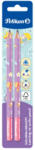 Pelikan Set 2 creioane grafit Jumbo Pelikan invata sa scrii, Mov (807395/MOV)