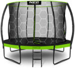 Neo-Sport Neo-Sport belső hálós Trambulin létrával 435cm, 150kg - Zöld