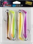  FOX RAGE Fox Rage Zander Pro Shad Loaded Mixed UV colour pack 10cm 10g 4/0 jig head x 4