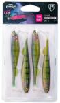  FOX RAGE Fox Rage Slick Shad Ultra UV 11cm Stickleback x 4