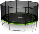 Neo-Sport Neo-Sport külső hálós Trambulin létrával 374cm 150kg - Zöld