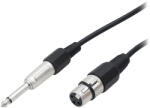 BLOW XLR-6, 3 mm mono jack audiokábel 1, 5 m - 4360- (4360)