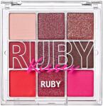 Ruby Kisses 9 Color szemhéjfesték paletta RUBY, 14, 4 g