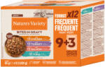 Nature's Variety 24x85g Nature's VarietyBites szószban mix (4 változattal: csirke, lazac, pulyka, tonhal) nedves macskatáp 16+8 ingyen