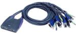 ATEN KVM ATEN CS64US Switch, 4 port, USB, Hangszóró támogatás, 0.9m/1.2m (CS64US-AT)