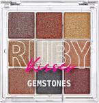 Ruby Kisses 9 Color szemhéjfesték paletta GEMSTONES , 14, 4 g