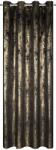 Eurofirany Függöny RENIA 140 x 250 cm gyűrűkkel, fekete (461398)