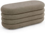 Brius Taburet tapitat teddy cu depozitare sub sezut, 100x42x42 cm, moale confortabil, maro mocha (AK-04380261)