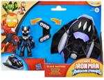 Marvel Set figurina cu vehicul, Marvel, Iron Man And His Awesome Friends, Black Panther Plane, G1774 Figurina