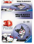 Ravensburger 11629 - Hello Kitty és Barátai Balls - Kuromi - 55 db-os 3D puzzle (11629)