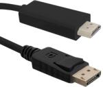 Qoltec DisplayPort v1.2 - HDMI kábel, 4Kx2K, 2m (50436) (50436) (50436)
