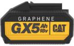 Cat GXB5 Power+ Graphene akkumulátor 18V 5.0Ah extrém gyors töltés, CAT 18V gépekhez kompatibilis