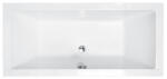 NIWELL Luxury BESCO QUADRO fényes fehér színű akril egyenes kád 170x75 (WAQ-170-PK)