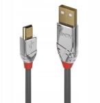 Lindy Usb kábel, 3m, Usb 2.0, szürke (36633)