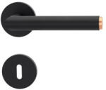 Griffwerk LUCIA select grafirfekete vörösréz dekorral körrozettás