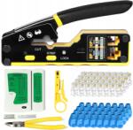  Ethernet krimpelő szerszámkészlet áteresztő, 8P(cat5, cat5e, cat6, cat6a), 6P(RJ11, RJ12) (ZSYS)
