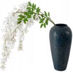 Deco Mariage PN17 Kúszónövények Viszteria virágok mesterséges agyag túlnyúlás lógó dekoráció fehér (PN17)