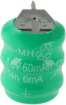 VHBW Gombelem Akkumulátor 3/V80H 3 tűs - 80 mAh 3, 6 V NiMH