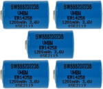 VHBW Elem ER14250 1/2AA, 1770-XZ, 3B26, 418-0076, 60-0576-100 - 1200 mAh 3, 6 V Li-SOCl2 - elektrohungary - 11 700 Ft