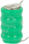 VHBW Gombelem Akkumulátor V80H 3 tűs - 80 mAh 4, 8 V NiMH