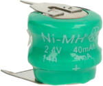 VHBW Gombelem Akkumulátor V40H - 40 mAh 2, 4 V NiMH - elektrohungary - 3 700 Ft