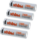 VHBW AAA Mikro Akkumulátor - 650 mAh 1, 5 V Li-Ion + Micro-USB csatlakozás - elektrohungary - 10 000 Ft