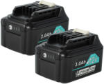 VHBW 2 db helyettesítő akkumulátor - Makita 197396-9, 197402-0, 197390-1, 197394-3 Electric Power Tool - 3000 mAh, 12 V, Li-Ion