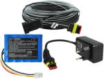VHBW Akkumulátor és Kábel Készlet Husqvarna Automower-hez - 2600 mAh