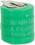 VHBW Gombelem Akkumulátor 4/V15H 2 Pin - 20 mAh 4, 8 V NiMH