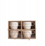 Homla Viti bögre szett, 4 db, feliratos (243185)