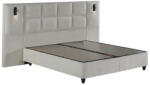 ABC Bedding Elysium Prime okos kárpitozott ágyneműtartós ágy - krém színű, beépített világítás, széles fejvég 180x200
