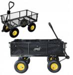 GardenLine Kocsi Ponyvával Talicska Szállító Utánfutó 300KG 120L (WOZ6858)