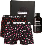 Nedeto Férfi ajándékkészlet2PACK boxeralsóNedeto és Pietro Filipi tusfürdő (3NBVLP1) XL