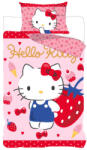 Hello Kitty Strawberry gyerek, ovis ágyneműhuzat 100×135 cm, 40×60 cm (BRM023970) - ostore