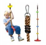 Kruzzel Hegymászó kötél Hinta Kerti korong gyerekeknek Vastag hegymászó kötél (00025367)