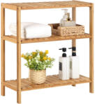 SONGMICS Bambusz polc fürdőszobába, konyhába, 3 szintes 59x26x66cm