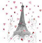 PPD Párizsos szalvéta - Paris Love (VR-133003265)