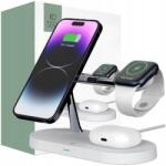 Zoo Tech-protect A12 3IN1 Mágneses Magsafe Vezeték Nélküli Töltő Fehér (5617740031253911423)