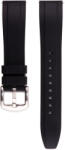 Edelwolle szilikon óraszíj, fekete, 22mm - oraszij