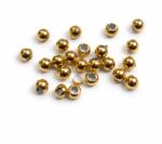  Margele Rotunde 2, 5x2, 5 mm Otel Inoxidabil 316L Aurit Pentru Bratari - 5 Buc
