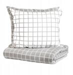 Homla Reyes pamut ágyneműhuzat kétoldalas szürke-fehér 220x200 2*70x80 cm Homla (236142)