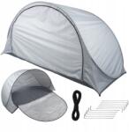 VERK GROUP Strand sátor UV-védelemmel, önösszecsukható kerti szürke, nagy (14525)