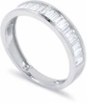 White & Black Eternity baguette gyémánt gyűrű - 0, 66 karát (AU14414)