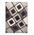  Szőnyeg 160X220 CM Barna-fekete Csúszásgátló Geometrikus Divatos Loft Bcf (5906549301682)