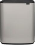 Brabantia Bo Touch Bin nyomófedeles hulladékgyűjtő XXL, padlón álló, műanyag tartály, 60L - M méret, acél, hamvasszürke - 255106 (255106)