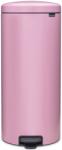 Brabantia NewIcon pedálos hulladékgyűjtő szagmentesen záródó Soft-Close fedél, műanyag tartály, 30L - G méret, acél, rózsaszín-lila - 255304 (255304)