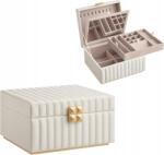 Songmics Ékszertartó doboz Deson 24 cm fehér (JBC182W01)